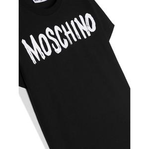 Черная футболка с логотипом Moschino, черный