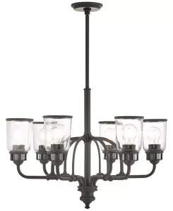 Люстра Лоуренсвилля на 6 ламп Livex, bronze
