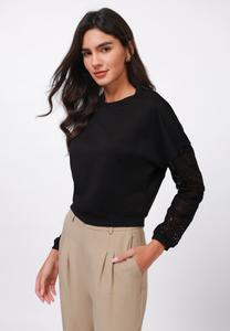 Толстовка Anna Field LACE SLEEVE, Black