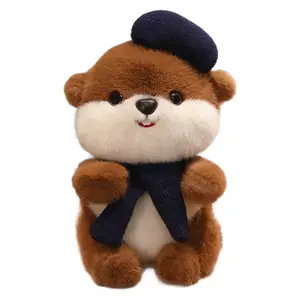 Очаровательная плюшевая кукла Beaver высотой 35см/45см/60см Beerus, темно-коричневый