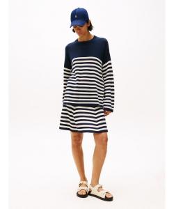 Футболка с круглым вырезом и длинным рукавом из лиоцеллового шелка