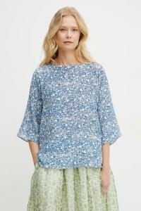 Шелковая блузка Weekend Max Mara, синий