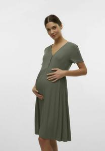 Платье-джемпер MLTRINITY  MAMALICIOUS, зеленый