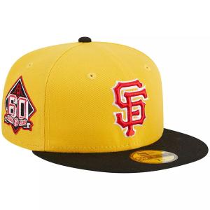 Мужская облегающая шляпа New Era желтого/черного цвета San Francisco Giants Grilled 59FIFTY