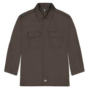 Рубашка WORK LONGSLEEVE SHIRT Dickies, цвет Braun