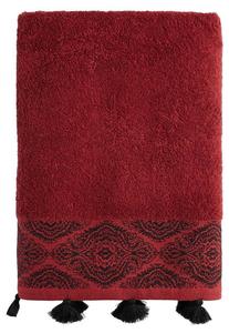 Банное полотенце home & you Beska, вишнево-красный - 70 х 130 см