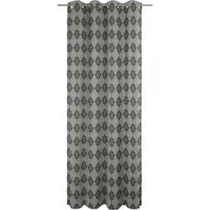 Занавес Romantic Puligny с люверсами, 1 шт., из 100% органического хлопка Adam, черный