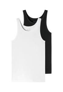 Майка/майка, 2 шт. - 95/5 - органический хлопок SCHIESSER, черный