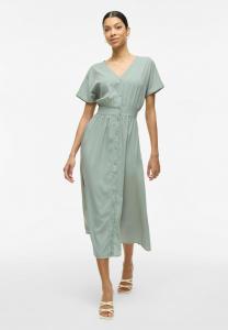 Повседневное платье MIDI KURZARM VILA, цвет Green Milieu