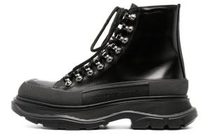 Ботинки женские Tread Slick Ankle Boots черные Alexander Mcqueen