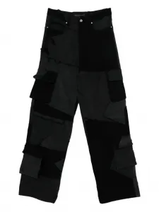 Джинсы с панельным дизайном Who Decides War, черный