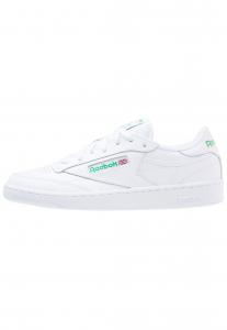 Кроссовки Reebok Club C 85 Unisex, белый / зеленый