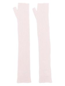 Barrie кашемировые перчатки-митенки, розовый