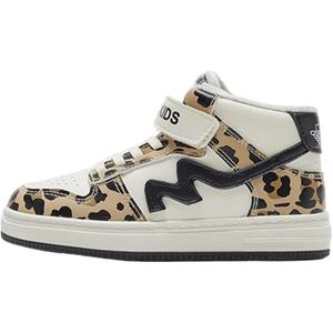 Высокие детские кроссовки для скейтбординга MQD, бежевый/коричневый