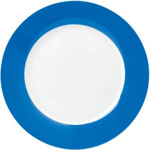 Десертная тарелка van Well Vario из фарфора, подходит для посудомоечной и микроволновой печи, Ø 20 см Van Well, синий/белый