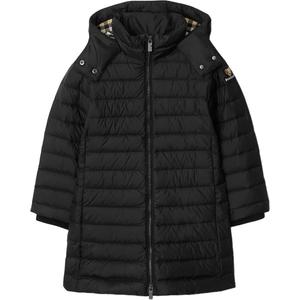 Детская пуховая куртка Burberry, черный