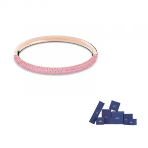 Swarovski Искусственный хрустальный браслет с розовым золотым покрытием для женщин Pink