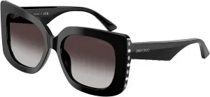 Солнцезащитные очки Jimmy Choo градиентного серого цвета, 50008g - Black - Gradient Grey