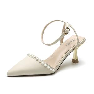 Женские туфли на тонком каблуке и высоком каблуке TATAYA, Ecru