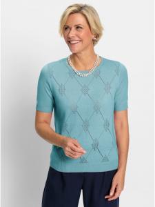 свитер с круглым вырезом цвета аквамарина WITT WEIDEN