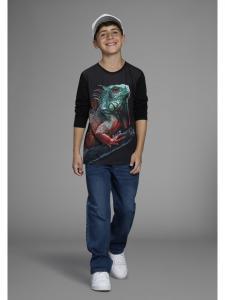 Джинсы свободного кроя цвета синего камня Bruno Banani