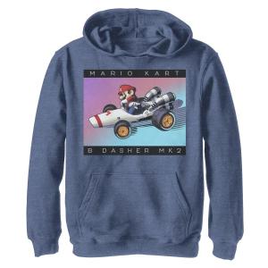 Толстовка с капюшоном для мальчиков 8–20 лет, Nintendo Mario Kart «B Dasher Mk. 2», неоновая расцветка, дрифт Licensed Character