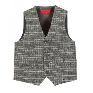 Gioberti Детский твидовый клетчатый жилет для делового костюма, цвет Gray Graph