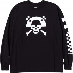 Футболка с длинным рукавом с принтом черепа NEIGHBORHOOD, черный