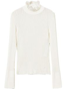 TWINSET джемпер с оборками, белый