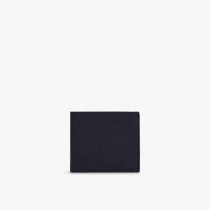 Бумажник кожаный Smythson Panama с 6 отделениями для карт, синий