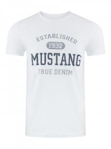 Футболка Mustang Basic Print Tee, белый