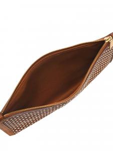 Маленькая женская сумка-чехол Fossil из искусственной кожи коричневого цвета с отделением для смартфона (SLG1612249)