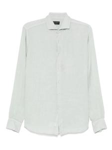 Льняная рубашка Dell'oglio, зеленый