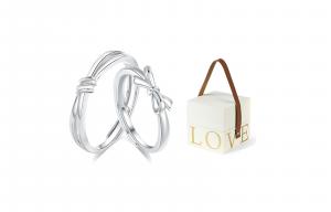 MISS TOOYA Кольцо из чистого серебра S999 унисекс