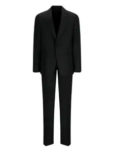 Костюм с однобортным пиджаком Lardini, черный