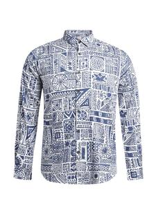 Повседневная рубашка Campus Sutra Regular fit Button Up Shirt Travis, цвет navy/white