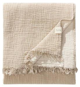 Хлопковое одеяло benuta Lilo, 130x1x170 см цвет creambeige