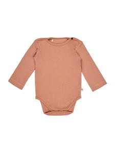 Sterntaler Боди из ребристого трикотажа с длинными рукавами, средне-коричневого цвета