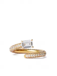 Кольцо Twist с циркониевым украшением Izabel Display, белый