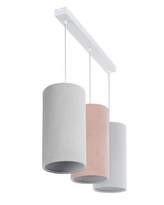 Подвесной светильник BPSKoncept Line Jasmin, старый розовый - светло-серый - платиново-серый