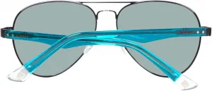 Солнцезащитные очки Gant - GRS 2000 / Оправа: черная с бирюзовыми дужками. Линзы: серые, Black/Turquoise/Red