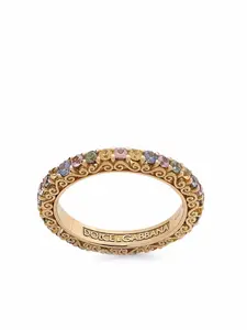 Кольцо Heritage из желтого золота с сапфирами DOLCE & GABBANA, золотой