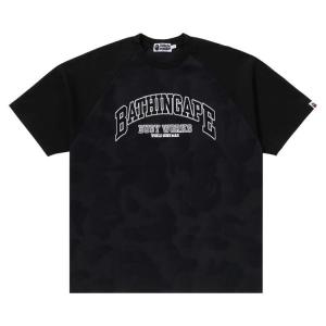 Футболка BAPE Bathing Ape Raglan Sleeve Relaxed Fit Tee, Black