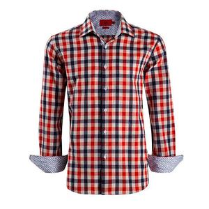 Мужская рубашка в клетку gingham slim fit Elie Balleh