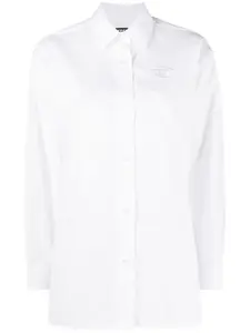 Рубашка с вышитым логотипом Diesel, белый