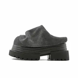 Тихие, износостойкие, нескользящие, закрытые сандалии, женские, серые LIANGHUO, Gray