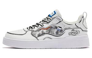 Обувь для скейтбординга Мужская низкая белая/черная Qiaodan