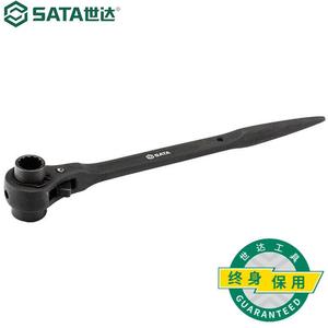 SATA 47324 двухпортовый ключ с храповым механизмом и острым хвостом, 30x32 мм