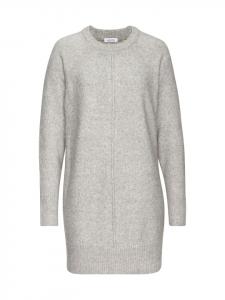 LASCANA Длинный свитер серого меланжевого цвета