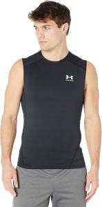 Under Armour мужская футболка HeatGear без рукавов, Black (001)/White